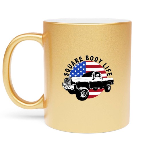 Squarebody Truck 4X4 Square Body Metallic Mugs