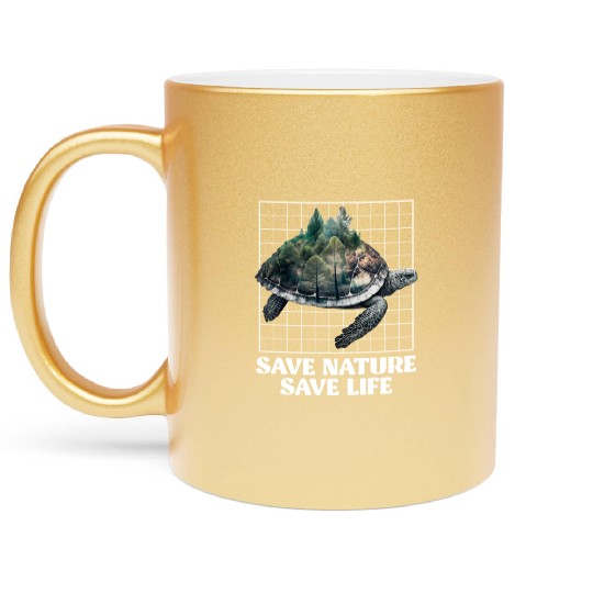 Save Nature protected species Environment Metallic Mugs
