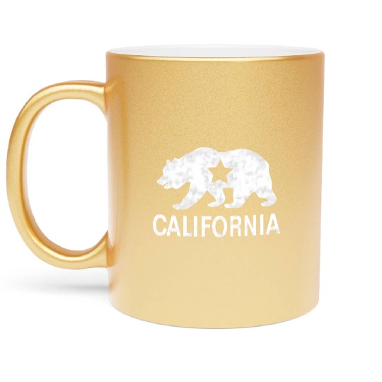 California Bear Republic Cali Metallic Mugs
