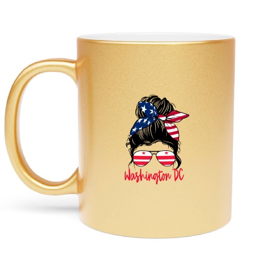 Washington Dc Washington Dc Flag Statefriend Metallic Mugs
