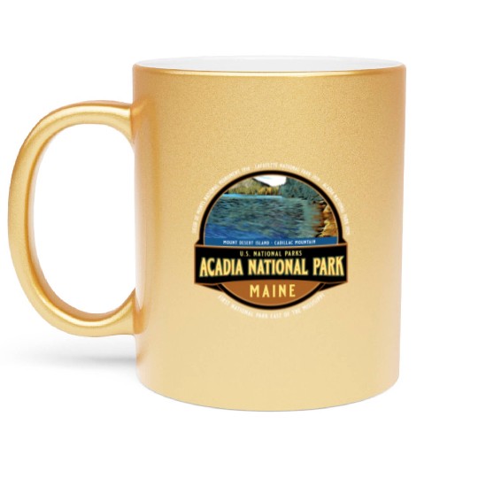 Acadia National Park Maine Vacation Metallic Mugs