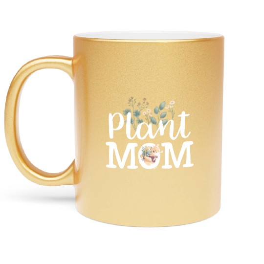 Plant Mom Metallic Mugs