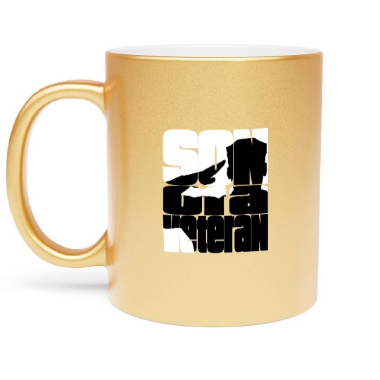 Son of a Veteran 1 Metallic Mugs