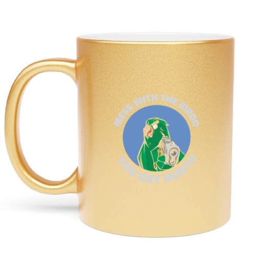 Bird Cartoon Birdwatching Bird Owner Metallic Mugs
