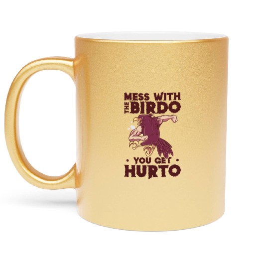 Bird Cartoon Birdwatching Bird Owner Metallic Mugs