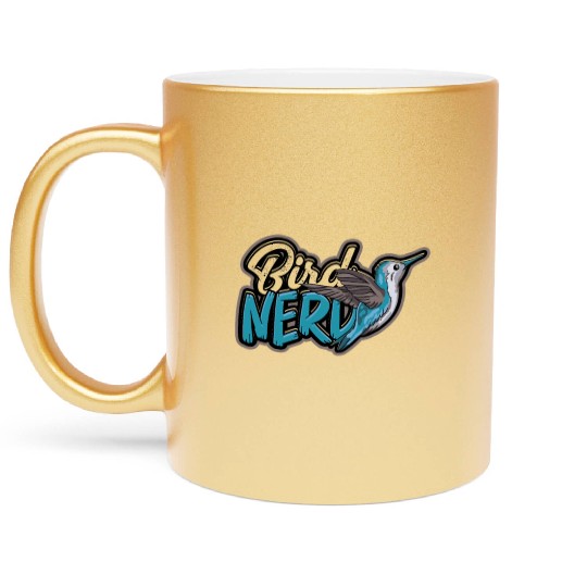 Bird Desig for Birdwatcher Bird Nerd Lover Bird Metallic Mugs