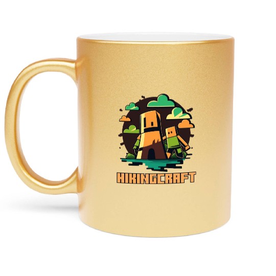 Square People Nature Hiking Metallic Mugs