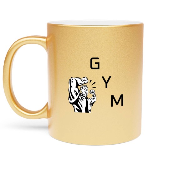 Old School Gym vibes Metallic Mugs