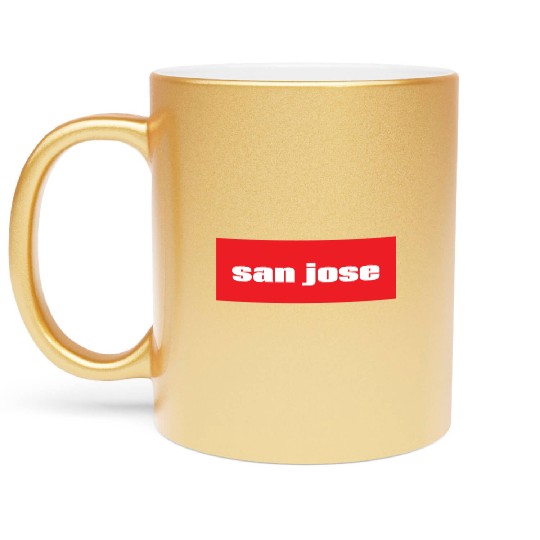 San Jose California Metallic Mugs