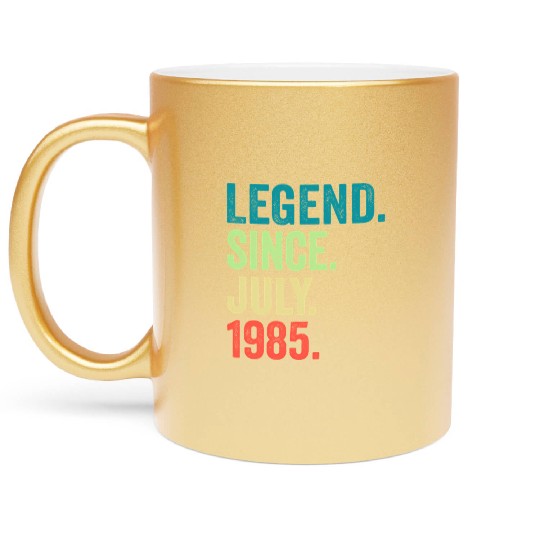 38 Legend Since July 1985 38Th Metallic Mugs