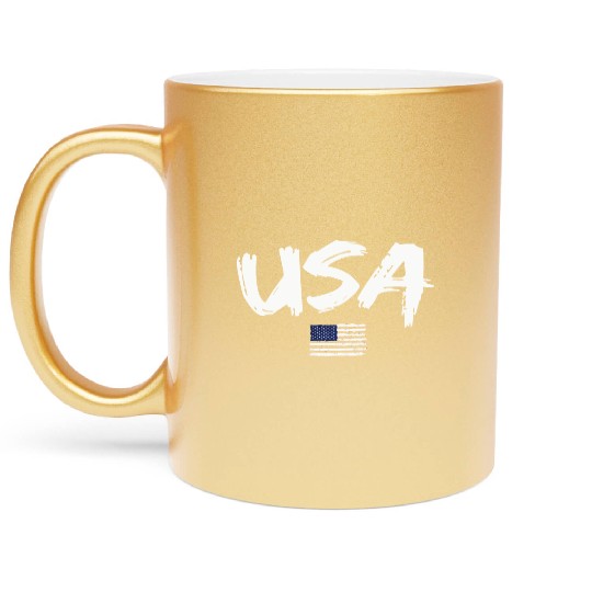 4th of July Metallic Mugs Women