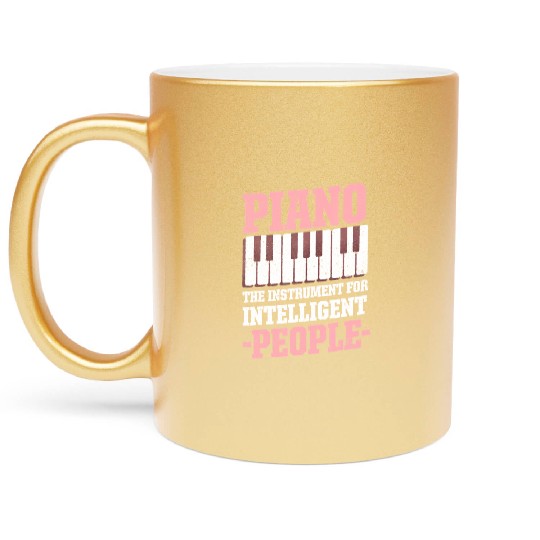 Funny Piano Piano The Instrument For Intelligent Metallic Mugs