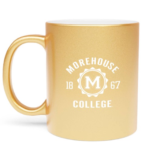 Morehouse Maroon Tigers Stamp Logo Officially Lice Metallic Mugs