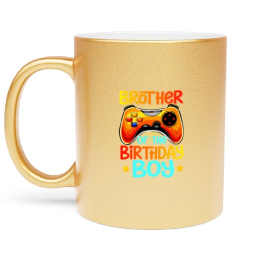 Video Game Brother Of The Gamer Metallic Mugs