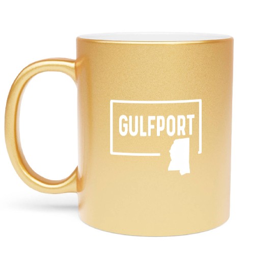 port Mississippi Ms - Home Hometown Vacation Metallic Mugs