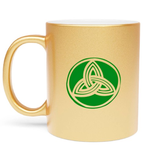 Irish Celtic Cross Trinity Knot St Patrick'S Day Metallic Mugs