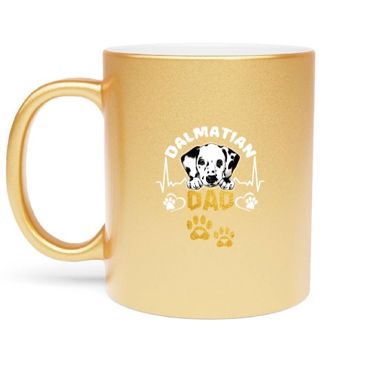 DALMATIAN FATHER,S DAY GIFTS Metallic Mugs
