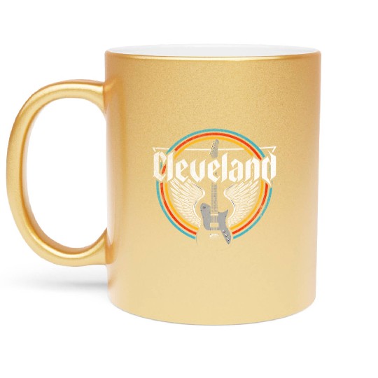 Cleveland Ohio Rock Music Metallic Mugs