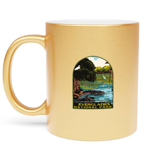 everglades national park Metallic Mugs