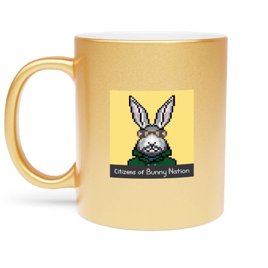 Citizens of Bunny Nation NFT #86 Artwork Metallic Mugs
