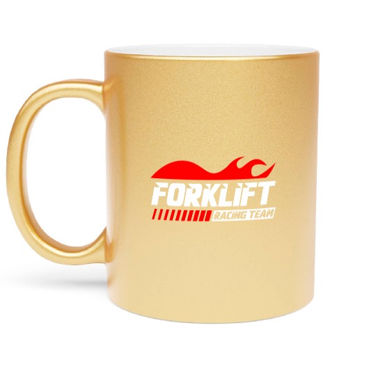 Forklift Racing Team Metallic Mugs