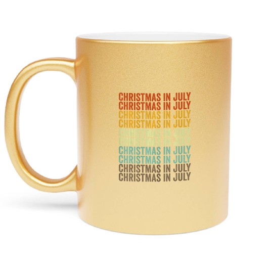 Christmas In July Metallic Mugs