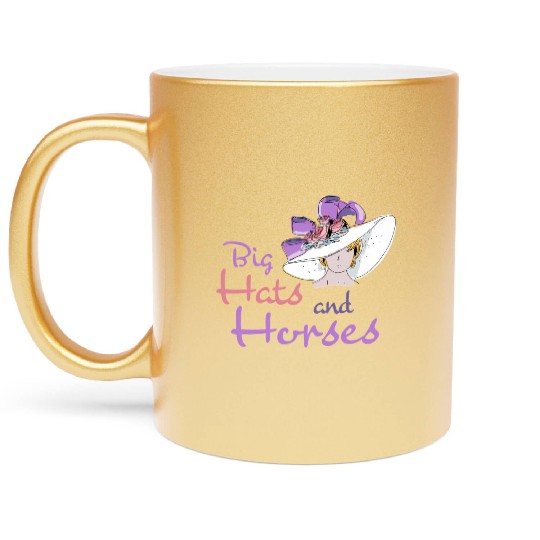 Big And Horses Derby Day Kentucky 2022-2023 Derby Metallic Mugs