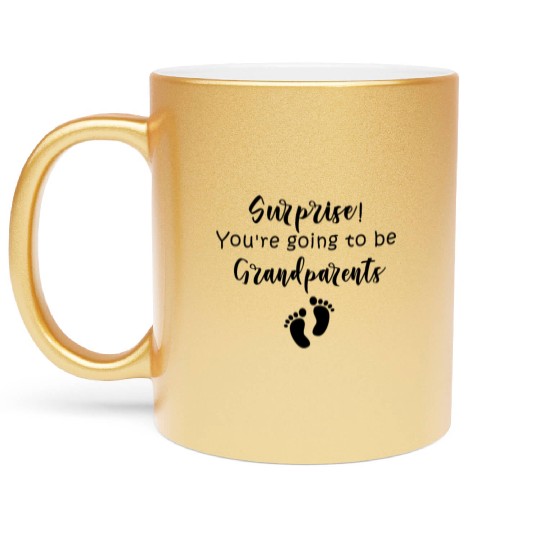 Surprise You re going to be Grandparents Metallic Mugs