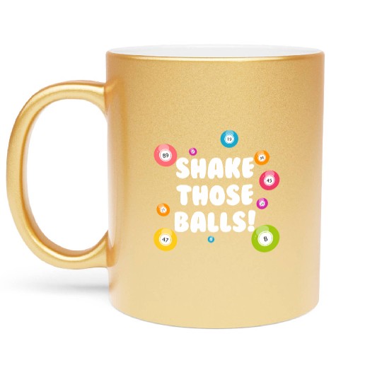 Bingo Lucky Player Ladies Bingo Metallic Mugs