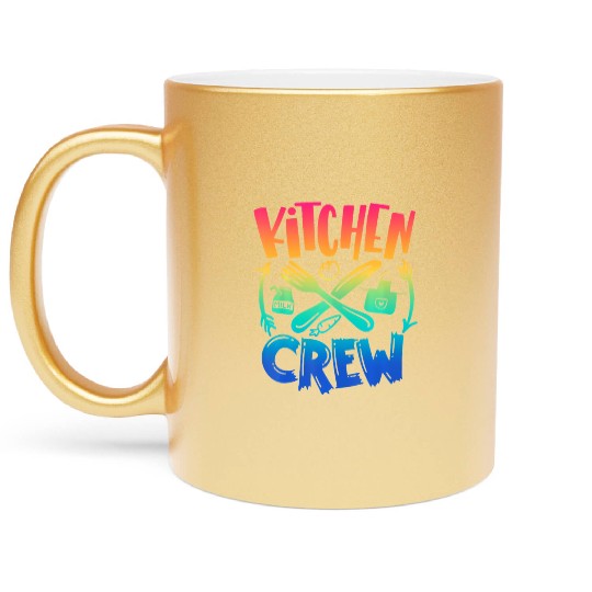Kitchen Crew Back To School Team Field Day 2022 Metallic Mugs