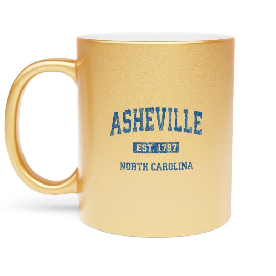 Asheville North Carolina Athletic Sports Metallic Mugs