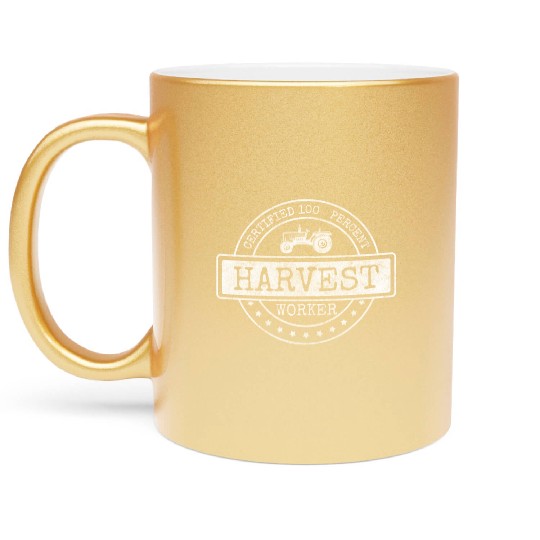 Farmer Field Worker Field Metallic Mugs