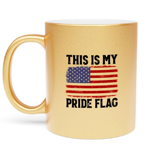 Patriotic 4Th Of July American Flag This Is My Pri Metallic Mugs