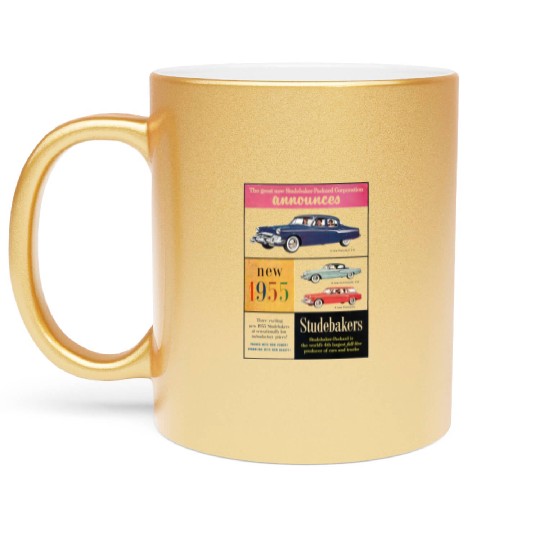 STUDEBAKER PACKARD 1950s AD PRESIDENT COMMANDER Metallic Mugs