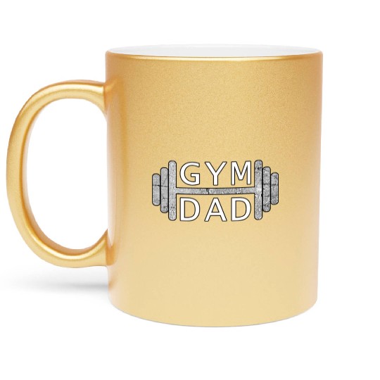 Gym Dad Metallic Mugs