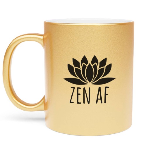 Lotus Buddhism Zen Af Metallic Mugs