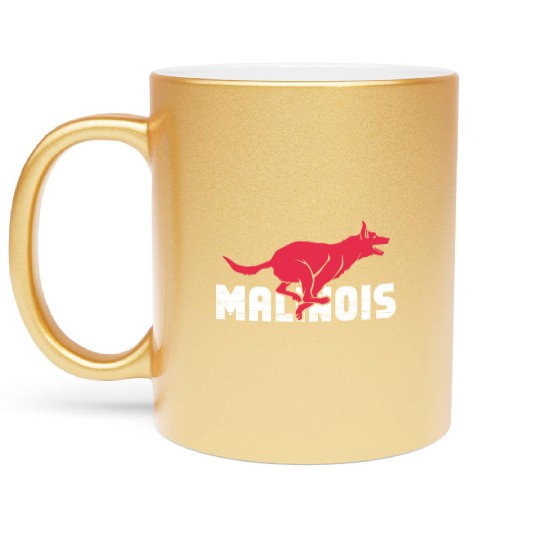 Belgian Malinois Metallic Mugs