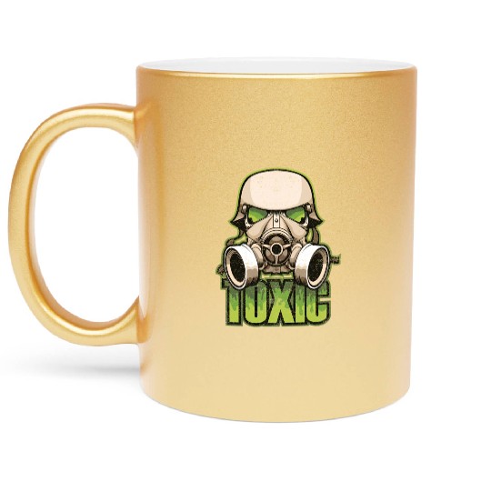 Toxic Green Military And Safety Gas Metallic Mugs