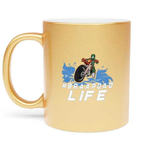 Dirt Bike Dirt Bike Riding Motocross Dirt Biking Metallic Mugs