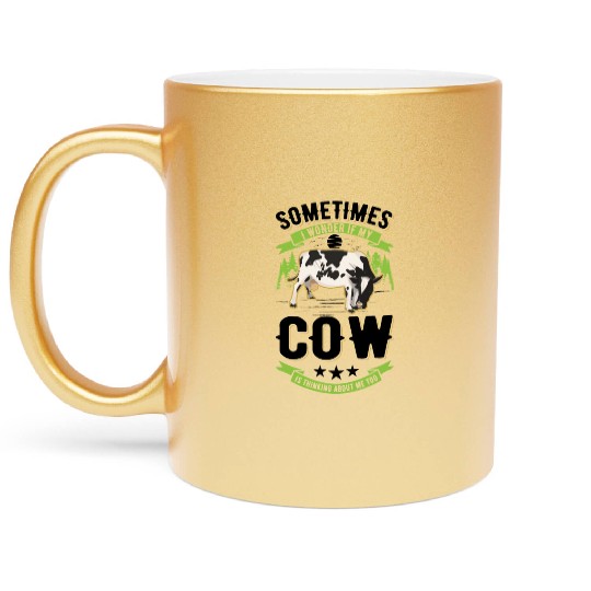 Cow Cattle Breeder Farmer Cows Metallic Mugs