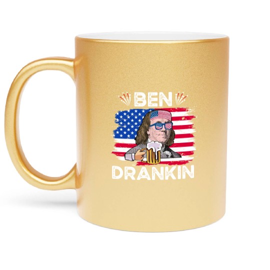 Ben Drankin US President Independence Day Metallic Mugs