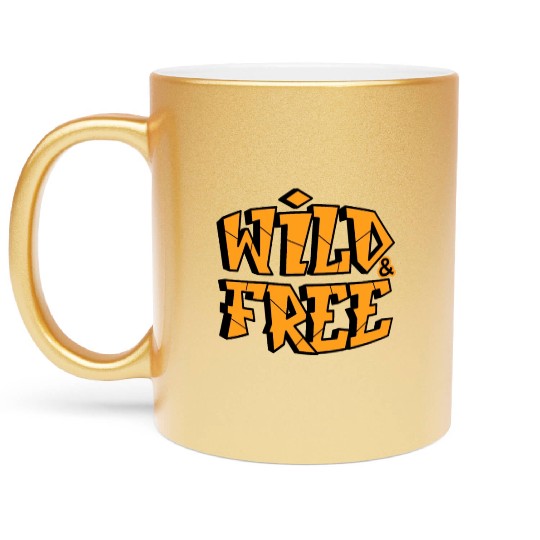 Wild and Free breath of nature Metallic Mugs