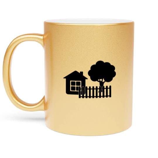 Garden shed gardener Metallic Mugs
