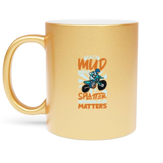 Dirt Bike Dirt Bike Riding Motocross Dirt Biking Metallic Mugs