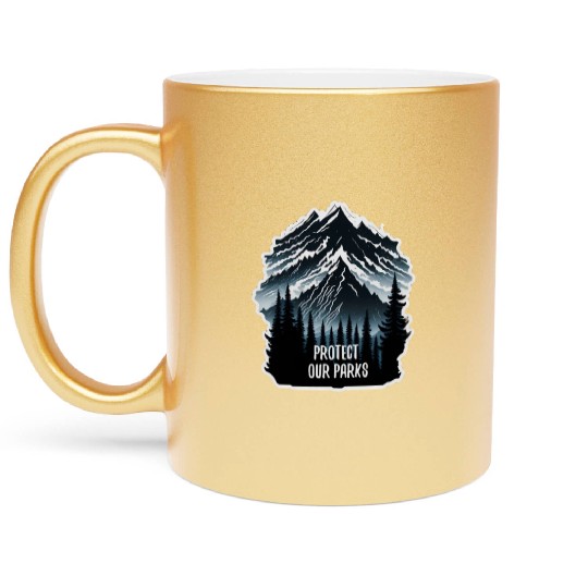 Natur Wildlife Outdoor Forest Camping Hiking Metallic Mugs