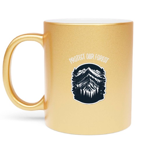 Natur Wildlife Outdoor Forest Camping Hiking Metallic Mugs