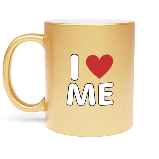 I love me green Metallic Mugs