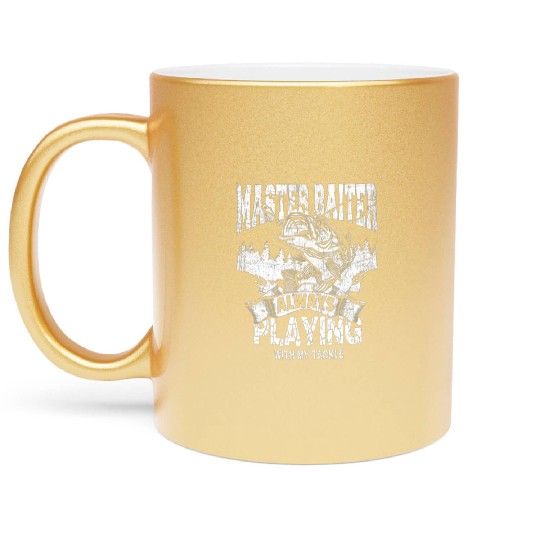 Master Baiter Metallic Mugs - Ultimate Fishing Enthusiast
