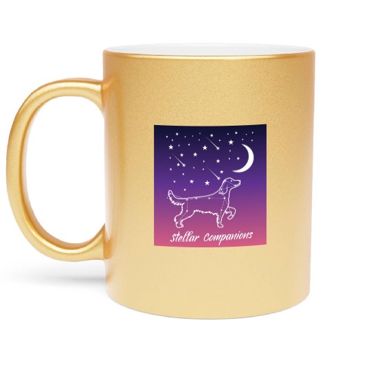 Canine Constellations Golden Retriever Companion Metallic Mugs