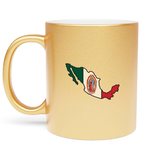 Our Lady Of Guadalupe Virgin Mary Metallic Mugs